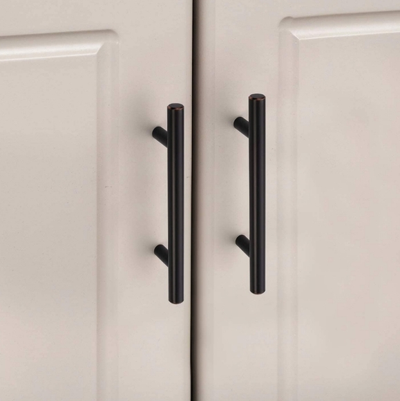 24 Pack Oil Rubbed Bronze 3In (76mm) Hole Centers Cabinet Pulls Hardwar Solid - Picture 2 of 8